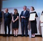 Recipients of the Karski2020 Award with members of JKEF’s Board of Directors, Michał Mrożek and Maciej Dyjas, and FEJK’s Director for Development, Bożena Regulska-Komornicka (Photo: Ewa Radziewicz)