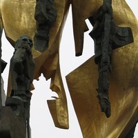 The sculpture up close