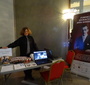Prezes Fundacji Edukacyjnej Jana Karskiego, Ewa Junczyk-Ziomecka przy stanowisku Fundacji (KM)