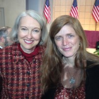 Wanda Urbanska with Samantha Power