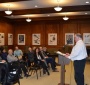 Thomas Wood opowiada o Karskim w bibliotece O'Malley na Manhattan College (Zdj: Patrick Faccas)