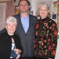 Kaya Mirecka Ploss in 2011 with then-Director of the Jan Karski Centennial Campaign, Wanda Urbanska (right), and Waldemar Izdebski, Program Director of the Jan Karski Institute for Tolerance and Dialogue (Photo: Jane Robbins)