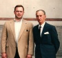 Tom Wood and Jan Karski outside the USHMM in 1996 (Stanislaw M. Jankowski)