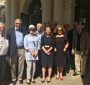 Spotkanie z przedstawicielami Collegium Civitas, dr Pauliną Codogni, Prorektorem ds. współpracy z zagranicą i Maciejem Kozłowskim, byłym ambasadorem w Izraelu, obecnym wykładowcą uczelni oraz prof. Pawłem Machcewiczem, Dyrektorem Muzeum II Wojny Światowej w Gdańsku a także Piotrem Święcickim, przewodniczącym Klubu Absolwentów Uniwersytetu Georgetown w Polsce. (Od lewej: Rabin Harold White, Amb. Maciek Kozłowski, Ewa Wierzyńska, prof. Paweł Machcewicz, Anna Dubinsky, Peter Święcicki,  Ojciec Dennis McManus, Ewa Junczyk - Ziomecka, Paulina Codogni, Andrzej Rojek, Robert Burkett) (foto: FEJK)