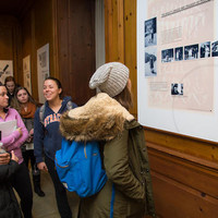 Widownia podczas otwarcia wystawy o Janie Karskim na Manhattan Collage(Zdjęcie: Joshua Cuppek)