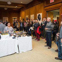 Widownia podczas otwarcia wystawy o Janie Karskim na Manhattan Collage (Zdjęcie: Joshua Cuppek)