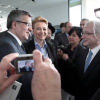 Prezydent RP Bronisław Komorowski podczas inauguracji okolicznościowych monet wydanych przez Narodowy Bank Polski  (fot. www.kamilabogulewska.com)
