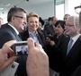 Prezydent RP Bronisław Komorowski podczas inauguracji okolicznościowych monet wydanych przez Narodowy Bank Polski  (fot. www.kamilabogulewska.com)