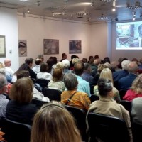Audience of the Karski exhibit at the Jewish Historical Institute. (Photo: Fundacja Edukacyjna Jana Karskiego)