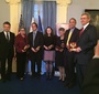 The Ambassador with the Amicus Poloniae Awardees (Wanda Urbanska)