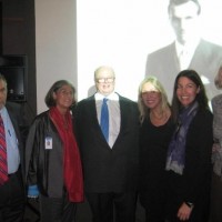Od lewej: Michael Berenbaum, Noreen Brand, Michael Maling, Gina Maling, Susan Abrams oraz Wanda Urbanska (Fot. Bożena Zaremba)