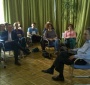 FEJK programming director Eugeniusz Smolar leading a discussion