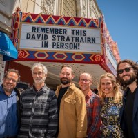 Derek Goldman, co-author and co-director; David Strathairn, who portrays Jan Karski in the movie; Jeff Hutchens, co-director and cinematographer; Clark Young, co-author; Eva Anisko, the film’s producer and executive producer; and Alexander Hyde, co-producer (Photo: Pat Mazzera. Courtesy of the Jewish Film Institute & San Francisco Jewish Film Festival)