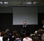 Ryszard Podkowa, representing the Warsaw Bureau of Tourism, presenting the new app  (Photo: Antoni Szczepański)