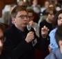 Michał Bilewicz of the University of Wrocław asking questions at the PJSW  (Photo: Peter Smith)