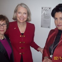 Ewa Wierzynska and Wanda Urbanska with Beata Stelmach