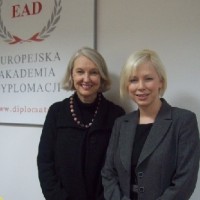 Wanda Urbanska with Aleksandra Lubicz