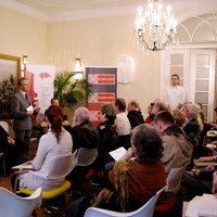 dziennikarze zebrani na konferencji (Fundacja Edukacyjna Jana Karskiego/Marta Mieszczanek)