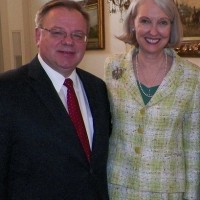 Mr. Matynia with Ms. Urbanska