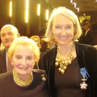 Madeleine Albright with Wanda Urbanska