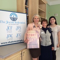 Wanda Urbanska, Maxine Ershler Kerr of JCC, JKEF intern Frances Cayton (Frances Cayton)