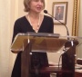 Anna Jaroszyńska-Kirchmann accepts her award (Wanda Urbanska)