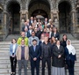 Participants of the 2022 Georgetown Leadership Seminar in front of Georgetown University’s Healy Hall  (Photo: Risdon Photography)