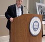 Dr. Michael Berenbaum speaking at the opening of the Karski Exhibition at the East Tennessee History Center (Photo: Courtesy of Tennessee Holocaust Commission)