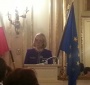 Foundation President Wanda Urbanska addresses the assembly (Nancy Welsh)