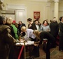 An overflow crowd at the Polish Consulate General in New York (Jane Robbins)
