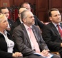 Od lewej: Urszula Gacek, Stały Przedstawiciel RP przy Radzie Europy, Witold Sobków, ambasador RP w Wielkiej Brytanii i Radosław Sikorski, Minister Spraw Zagranicznych RP