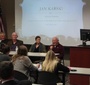 Paneliści (od lewej): Thomas Wood, Andrzej Rojek, Dr. Donald Heidenreich, Dr. Anika Walke oraz Jerry Koenig (Zdjęcie: Lindenwood University)