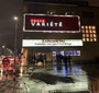 The VARIETE Theater marquee with Remember This: The Lesson of Jan Karski  (Photo: Julia Kotarba)