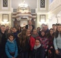 Students with the Chief Rabbi of Poland, Michael Schudrich (Photo: Courtesy of FEJK)