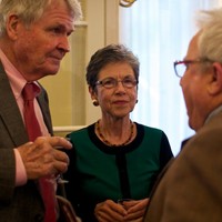 Allen and Betsy Paul talk with an audience member (Przemyslaw Balcerzyk)