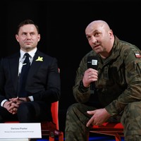 Łukasz Mieszkowski, historian at the Pilecki Institute, and Senior Staff Warrant Officer with the Polish Army, Dariusz Pastor (Photo: Danuta Matloch)