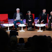 Participants at the panel discussion at the Karski book launch (Photo: Danuta Matloch)