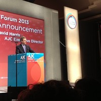 David Harris addresses the AJC Global Forum conference