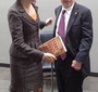 Wanda Urbanska with Senator Mark Kirk