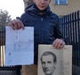 Jakub Przybył, student at the Elementary School No. 1 in Tuszyn, Poland, presents his artwork (Photo: Robert Kobylarczyk)