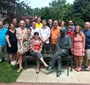 The 2013 Jan Karski Institute graduates at Georgetown University's Karski bench (Audrey Anderson, Georgetown University)