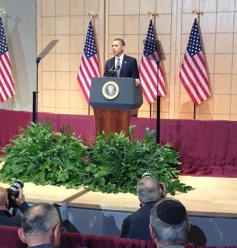 President Obama announcing the award
