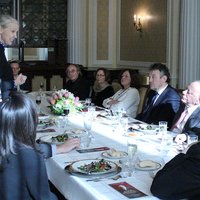Ambassador Schnepf Is Guest of Honor at Karski Luncheon 