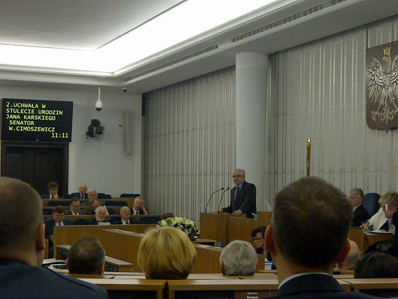 Włodzimierz Cimoszewicz (Fot. Fundacja Edukacyjna Jana Karskiego)