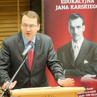 Jan Karski, Rafał Lemkin i ich dziedzictwo - przemówienie Marszałka Sejmu RP Radosława Sikorskiego, konferencja 