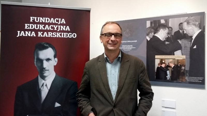 Sławomir Rybałtowski, dyrektor Wydawnictwa Veda, które wydało Fotobiografię Jana Karskiego.