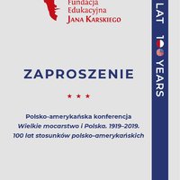 Konferencja Wielkie mocarstwo i Polska 1919-2019