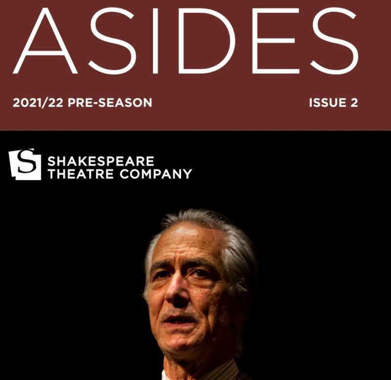 The Asides program from the Shakespeare Theatre Company