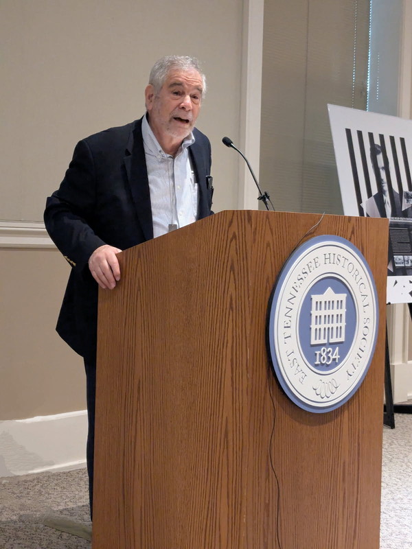 Dr. Michael Berenbaum speaking at the opening of the exhibition “The World Knew: Jan Karski’s Mission for Humanity” at the East Tennessee History Center (Photo: Courtesy of Tennessee Holocaust Commission)