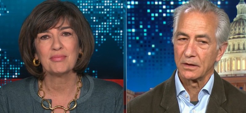 Journalist Christiane Amanpour and actor David Strathairn